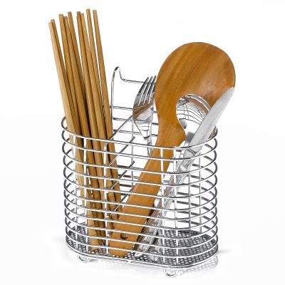 Stainless Steel Oval Cutlery Holder