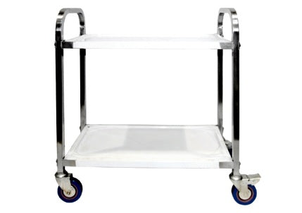 Stainless Steel 2-Tier Trolley