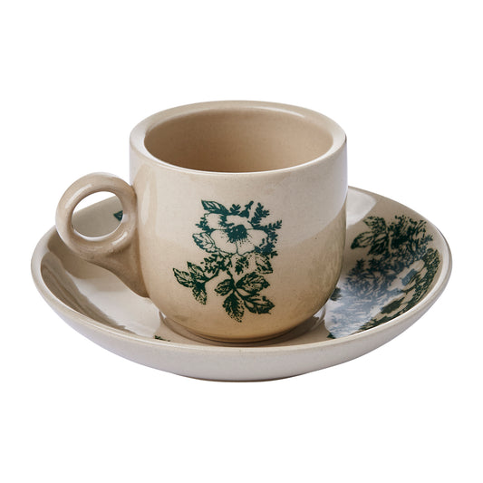 Traditional Coffee Cup W/Saucer